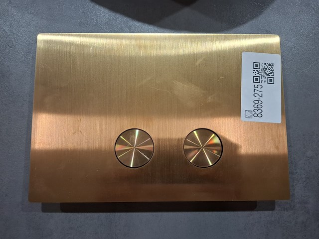 Bedieningsplaat geborsteld koper - afbeelding 3 van  4