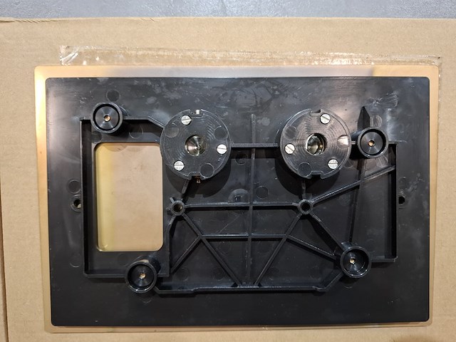 Bedieningsplaat geborsteld koper - afbeelding 4 van  4