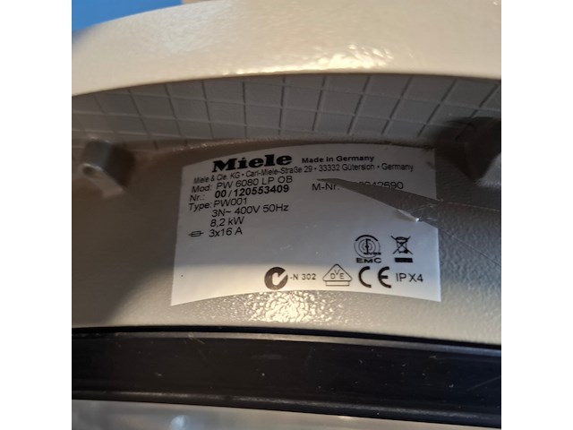 Bedrijf wasautomaat, miele professional 9.0kg, pw6080varioxl, blauw - afbeelding 7 van  9