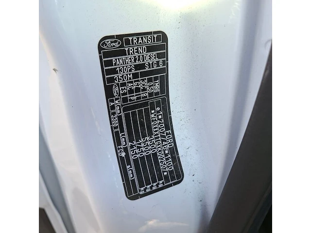 Bedrijfsauto, ford, transit, 350 2.0 tdci l2h2 trend, 2019 - afbeelding 55 van  60