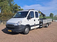 Bedrijfsauto, iveco, 50c15 openlaadbak met laadkraan hiab xs022 hiduo, 2013