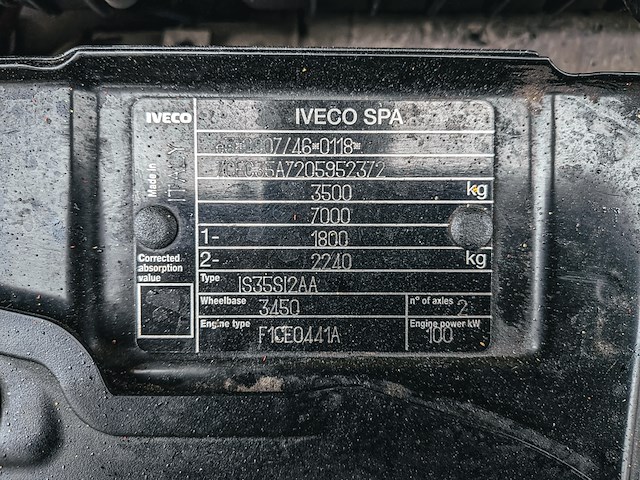 Bedrijfsauto, iveco, daily 35s14g 345 cng, 2013 - afbeelding 31 van  38