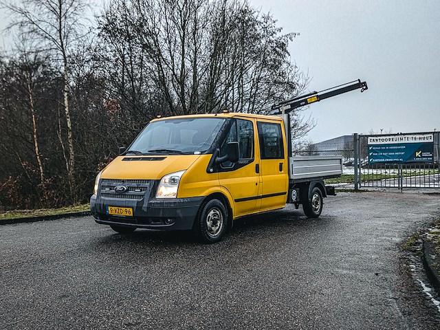 Bedrijfsauto met autolaadkraan ford, transit 300m 2.2 tdci ambiente dc, bouwjaar 2012 - afbeelding 1 van  38