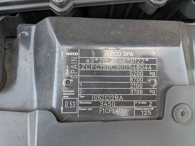 Bedrijfsauto met laadkraan en kipperbak, iveco, 50c17, 2015 - afbeelding 41 van  56