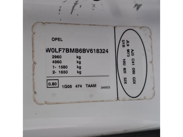 Bedrijfsauto, opel, vivaro 2.0 cdti l2h1, 2011 - afbeelding 58 van  76