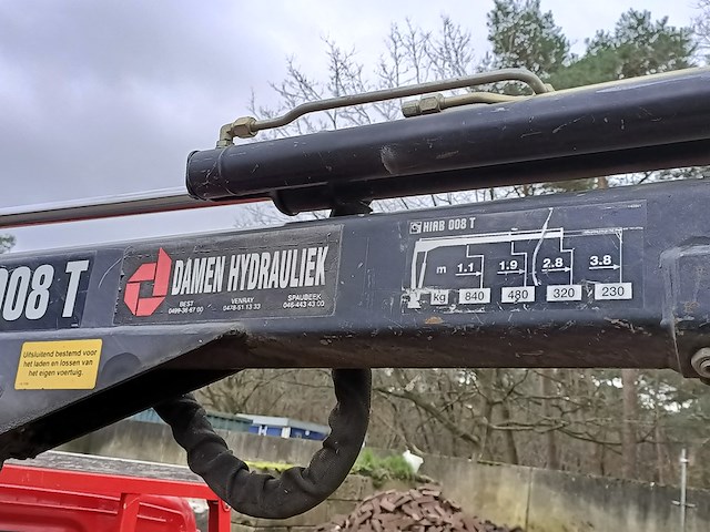 Bedrijfsauto openlaadbak mazda, e2200 pick-up met laadkraan hiab 008t, bouwjaar 2001 - afbeelding 14 van  32