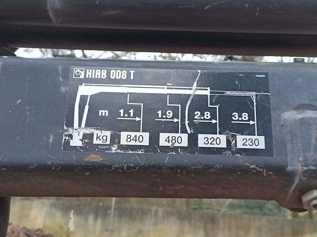 Bedrijfsauto openlaadbak mazda, e2200 pick-up met laadkraan hiab 008t, bouwjaar 2001 - afbeelding 15 van  32