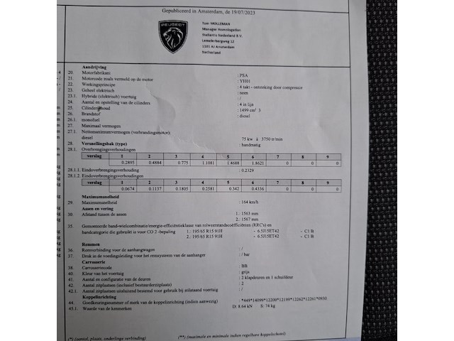 Bedrijfsauto, peugeot, partner premium blue hdi 1.5, 2022 - afbeelding 38 van  55