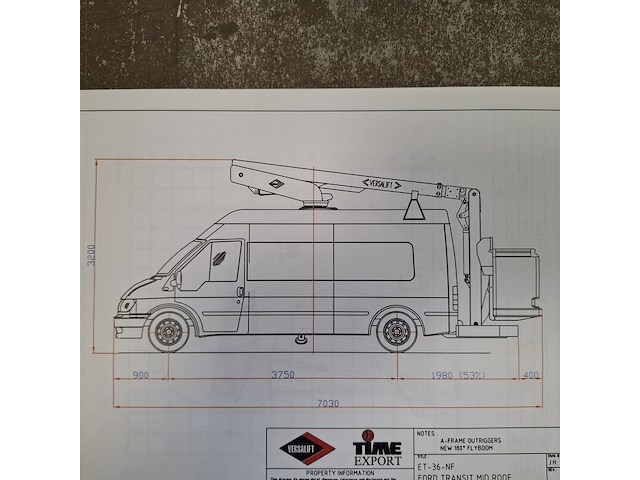 Bedrijfsauto v.v. versalift hoogwerker, ford, transit, 350m 2.4 tdci shd, 2010 - afbeelding 46 van  52