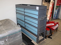 Bedrijfsbus inrichting met 9 laden en klep. afmeting 137 x 32 x 112 cm. - afbeelding 1 van  3