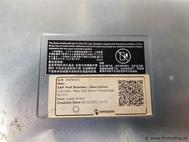Bedrijfsserver poweredge r210 ii - afbeelding 6 van  7