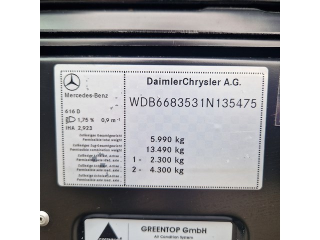 Bedrijfswagen, mercedes-benz, vario 616d, wit - afbeelding 2 van  69