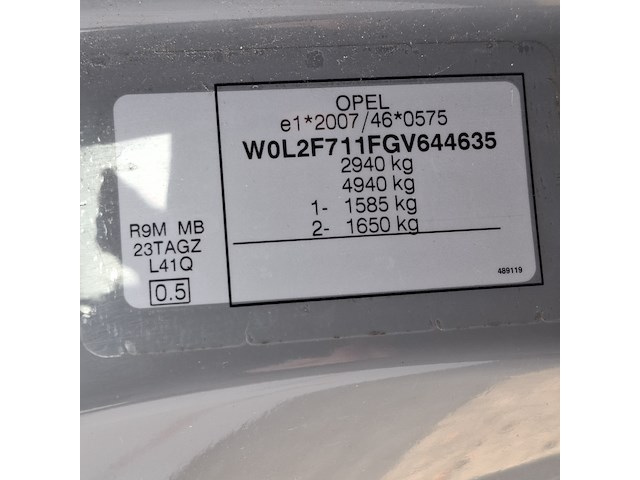 Bedrijfswagen, opel, vivaro-b, 2016 - afbeelding 28 van  43