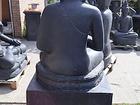 Beeld, buddha, donkergrijs / antraciet - afbeelding 4 van  7