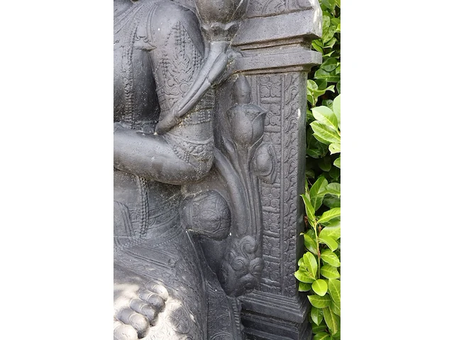 Beeld, buddha, donkergrijs / antraciet - afbeelding 2 van  12