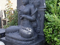 Beeld, buddha, donkergrijs / antraciet - afbeelding 3 van  12