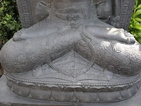 Beeld, buddha, donkergrijs / antraciet - afbeelding 7 van  12