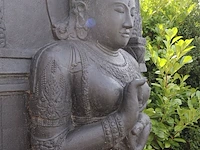 Beeld, buddha, donkergrijs / antraciet - afbeelding 8 van  12