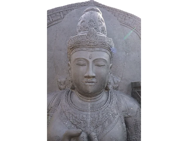 Beeld, buddha, donkergrijs / antraciet - afbeelding 9 van  12