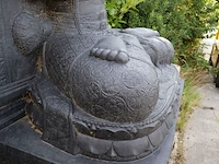 Beeld, buddha, donkergrijs / antraciet - afbeelding 10 van  12