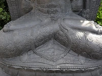 Beeld, buddha, donkergrijs / antraciet - afbeelding 11 van  12