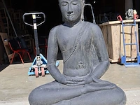 Beeld, buddha, donkergrijs / antraciet - afbeelding 2 van  8