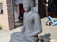 Beeld, buddha, donkergrijs / antraciet - afbeelding 5 van  8