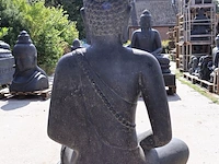 Beeld, buddha, donkergrijs / antraciet - afbeelding 6 van  8