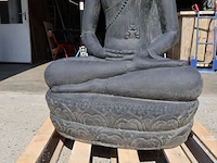 Beeld, buddha, donkergrijs / antraciet - afbeelding 8 van  8