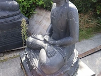 Beeld, buddha, donkergrijs / antraciet - afbeelding 3 van  7