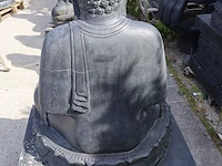 Beeld, buddha, donkergrijs / antraciet - afbeelding 4 van  7
