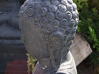 Beeld, buddha, donkergrijs / antraciet - afbeelding 5 van  7