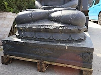 Beeld, buddha, donkergrijs / antraciet - afbeelding 6 van  7