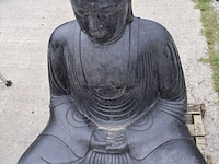 Beeld, buddha, donkergrijs / antraciet - afbeelding 3 van  9