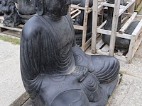 Beeld, buddha, donkergrijs / antraciet - afbeelding 4 van  9