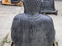 Beeld, buddha, donkergrijs / antraciet - afbeelding 5 van  9
