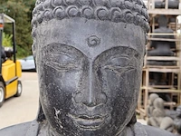 Beeld, buddha, donkergrijs / antraciet - afbeelding 8 van  9