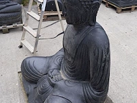 Beeld, buddha, donkergrijs / antraciet - afbeelding 9 van  9
