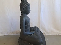 Beeld, budha, donkergrijs / antraciet - afbeelding 2 van  7