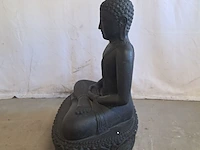 Beeld, budha, donkergrijs / antraciet - afbeelding 4 van  7