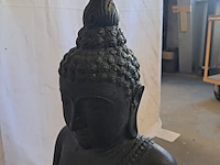 Beeld, budha, donkergrijs / antraciet - afbeelding 5 van  7