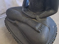 Beeld, budha, donkergrijs / antraciet - afbeelding 6 van  7