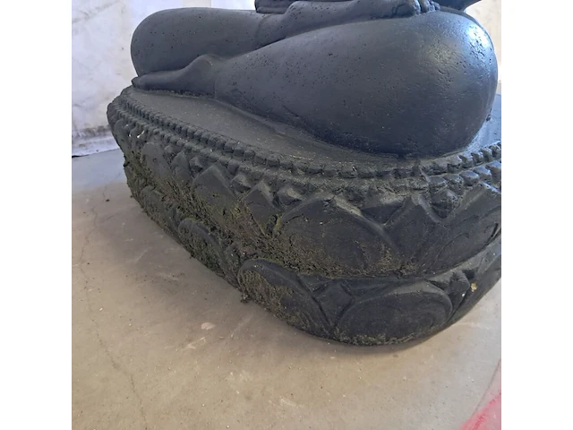 Beeld, budha, donkergrijs / antraciet - afbeelding 7 van  7