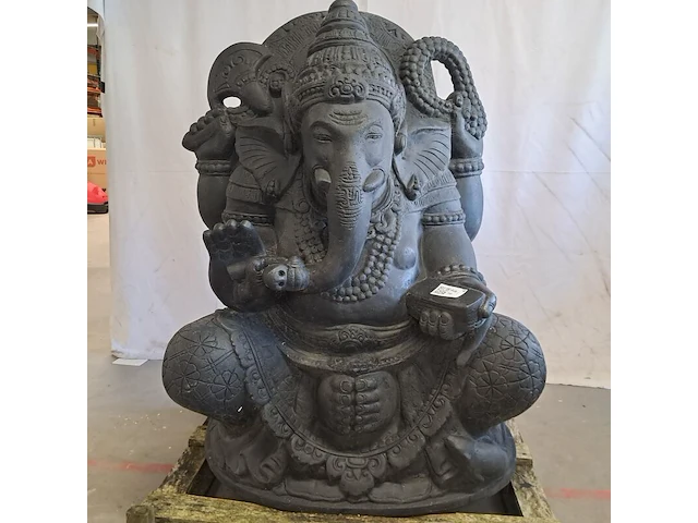 Beeld, ganesha, donkergrijs / antraciet - afbeelding 1 van  10