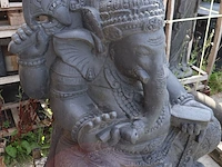 Beeld, ganesha, donkergrijs / antraciet - afbeelding 6 van  10