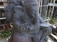 Beeld, ganesha, donkergrijs / antraciet - afbeelding 10 van  10