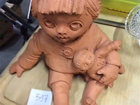 Beeld kind klei getekend - afbeelding 1 van  3