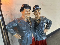 Beeld met lantaarn "laurel & hardy" - afbeelding 3 van  5