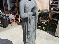 Beeld, monnik, donkergrijs / antraciet - afbeelding 7 van  9
