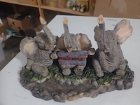 Beeld olifanten 22x12x13 cm aantal 1 stuks. - afbeelding 1 van  7